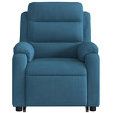 Fauteuil de massage inclinable Bleu Velours