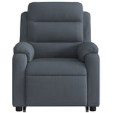 Fauteuil inclinable électrique gris foncé velours