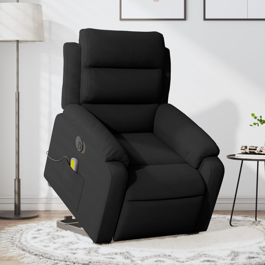 Fauteuil inclinable de massage électrique noir velours