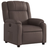 Fauteuil inclinable électrique Marron Similicuir