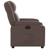 Fauteuil inclinable électrique Marron Similicuir
