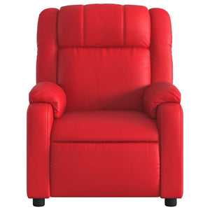 Fauteuil inclinable électrique Rouge Similicuir