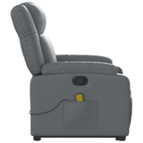 Fauteuil inclinable de massage Gris Similicuir