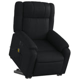 Fauteuil inclinable de massage électrique noir similicuir