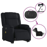 Fauteuil inclinable de massage électrique noir similicuir