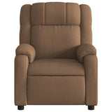 Fauteuil inclinable électrique Marron Tissu