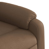 Fauteuil inclinable électrique Marron Tissu
