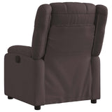Fauteuil inclinable électrique Marron foncé Tissu