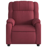 Fauteuil de massage inclinable électrique Rouge bordeaux Tissu