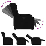 Fauteuil inclinable noir tissu