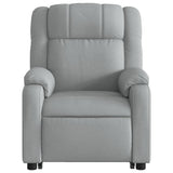 Fauteuil inclinable électrique gris clair tissu