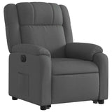 Fauteuil inclinable électrique gris foncé tissu