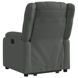 Fauteuil inclinable électrique gris foncé tissu