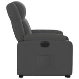 Fauteuil inclinable électrique gris foncé tissu