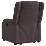 Fauteuil inclinable électrique marron foncé tissu