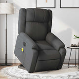Fauteuil inclinable de massage électrique Gris foncé Tissu