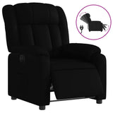 Fauteuil inclinable électrique Noir Similicuir