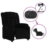 Fauteuil inclinable électrique Noir Similicuir