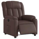 Fauteuil inclinable électrique Marron Similicuir