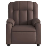 Fauteuil inclinable électrique Marron Similicuir
