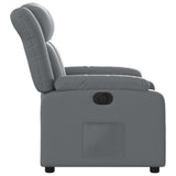 Fauteuil inclinable électrique Gris Similicuir