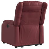 Fauteuil inclinable Rouge bordeaux Similicuir