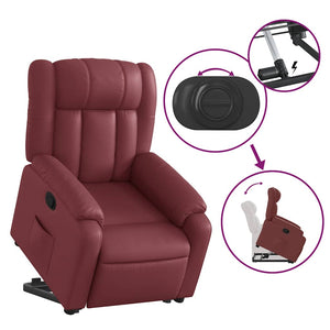 Fauteuil inclinable Rouge bordeaux Similicuir