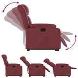 Fauteuil inclinable Rouge bordeaux Similicuir