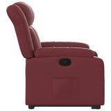 Fauteuil inclinable Rouge bordeaux Similicuir