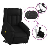 Fauteuil inclinable de massage Noir Similicuir
