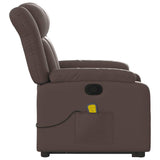 Fauteuil inclinable de massage Marron Similicuir