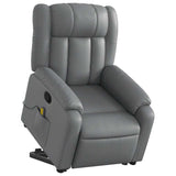 Fauteuil inclinable de massage Gris Similicuir