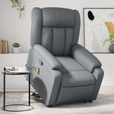 Fauteuil inclinable de massage Gris Similicuir