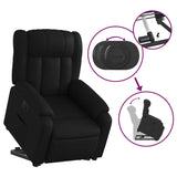 Fauteuil inclinable électrique noir similicuir