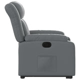 Fauteuil inclinable électrique gris similicuir