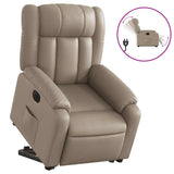 Fauteuil inclinable électrique cappuccino similicuir