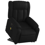 Fauteuil inclinable de massage électrique noir similicuir