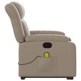 Fauteuil inclinable de massage électrique cappuccino similicuir