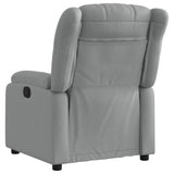 Fauteuil inclinable électrique Gris clair Tissu