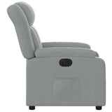 Fauteuil inclinable électrique Gris clair Tissu