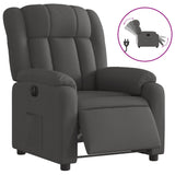 Fauteuil inclinable électrique Gris foncé Tissu