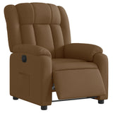 Fauteuil inclinable électrique Marron Tissu