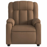Fauteuil inclinable électrique Marron Tissu