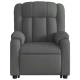 Fauteuil inclinable électrique gris foncé tissu