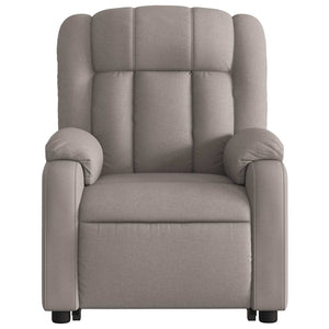 Fauteuil inclinable électrique taupe tissu