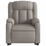 Fauteuil inclinable de massage électrique Taupe Tissu