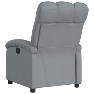 Fauteuil inclinable en tissu gris clair