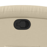 Fauteuil inclinable en tissu crème