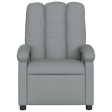 Fauteuil de massage inclinable gris clair tissu