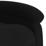 Fauteuil de massage inclinable noir tissu
